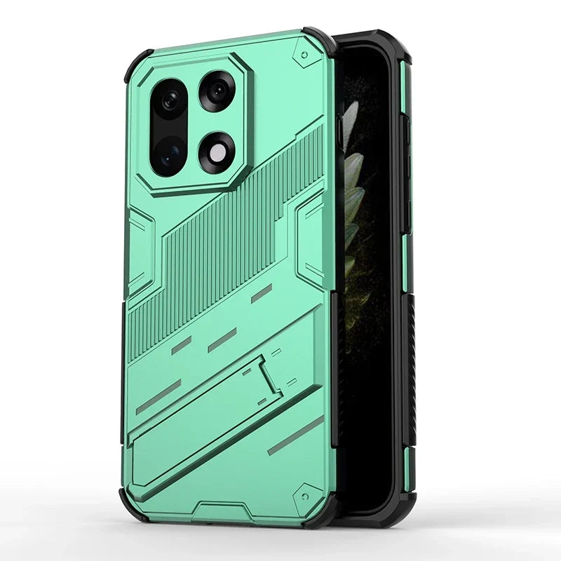 Schokbestendige Telefoonhoes met Standaard voor OnePlus 15 13 12 11 10 Nord Zwart Blauw Groen Rood Bescherming
