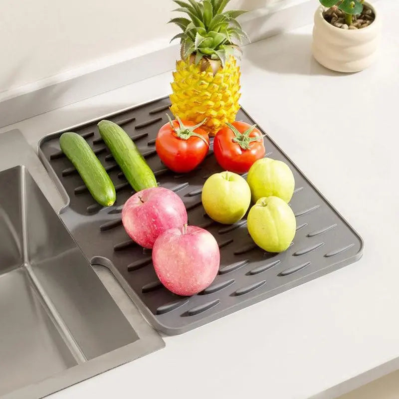Siliconen Droogmat voor Aanrecht - Hittebestendig tot 230°C & Snel Drogend - Antislip Afdruipmat 40x32,5cm