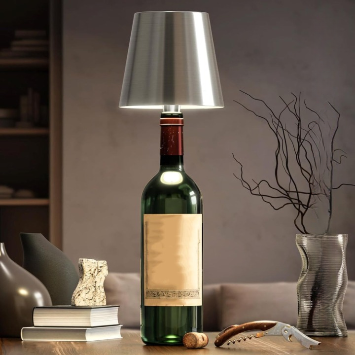 Draadloze Tafellamp met Touch Bediening Dimbaar USB Oplaadbaar Sfeerverlichting Nachtlampje voor Binnen en Buiten