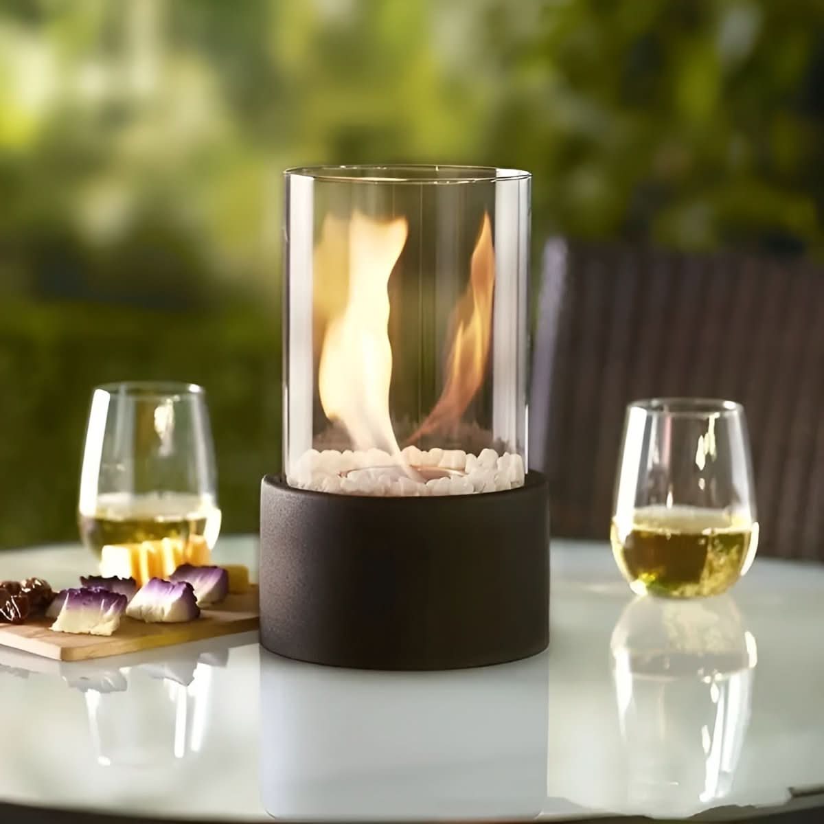 Rookvrije Bio-Ethanol Tafelhaard voor Binnen & Buiten – Moderne Design Tafelhaard
