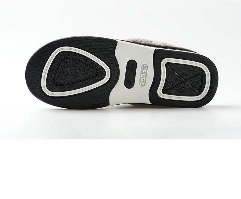 Warme Winterpantoffels Unisex Waterdicht PU Leer Antislip Memory Foam Binnenschoenen Heren Dames Comfort