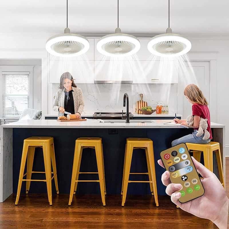Plafondventilator met Verlichting en Afstandsbediening E27 Fitting LED 2100 Lumen Koeling Slaapkamer Woonkamer