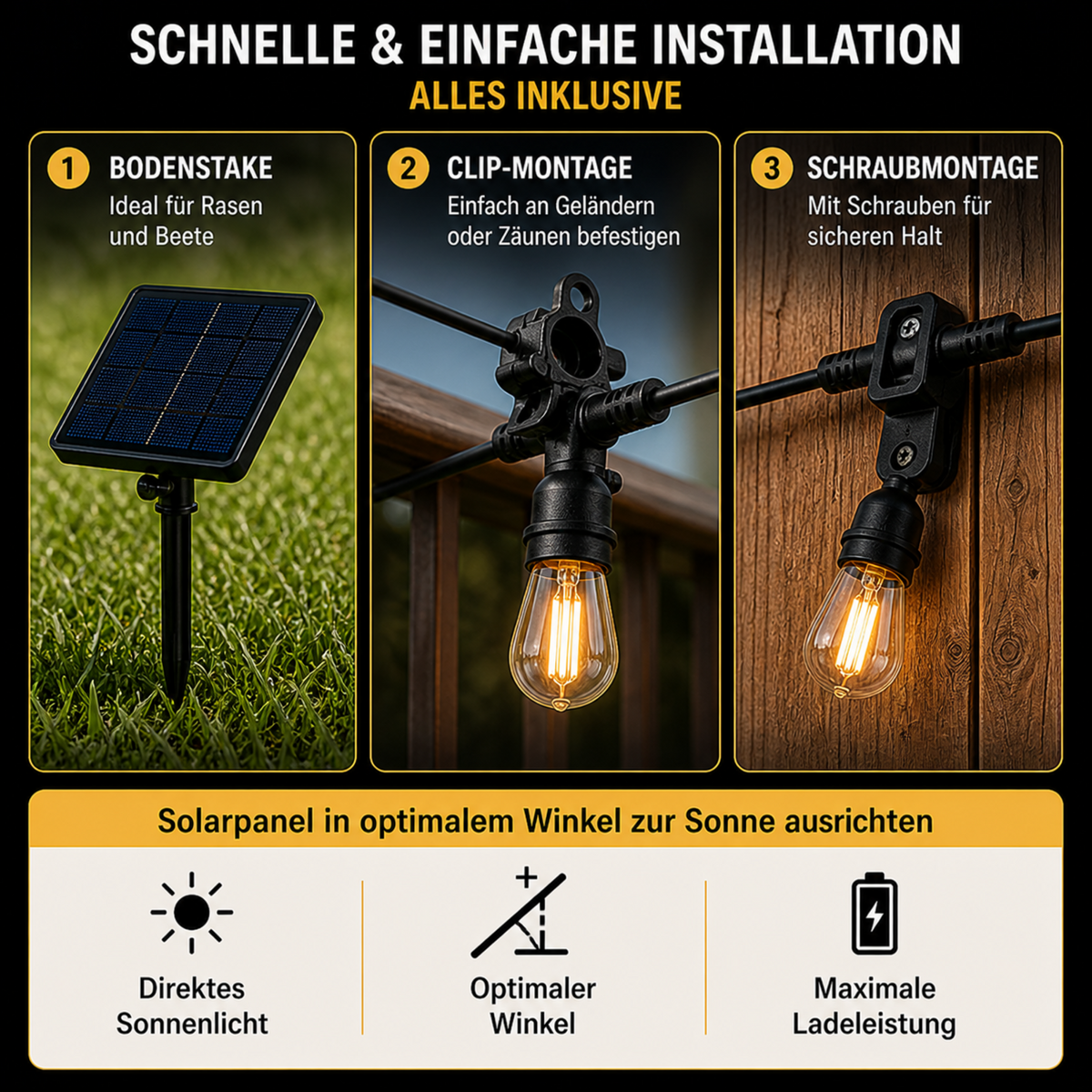 Solar LED Lichtsnoer 5-10m Outdoor Waterdicht Tuinverlichting Camping Decoratie