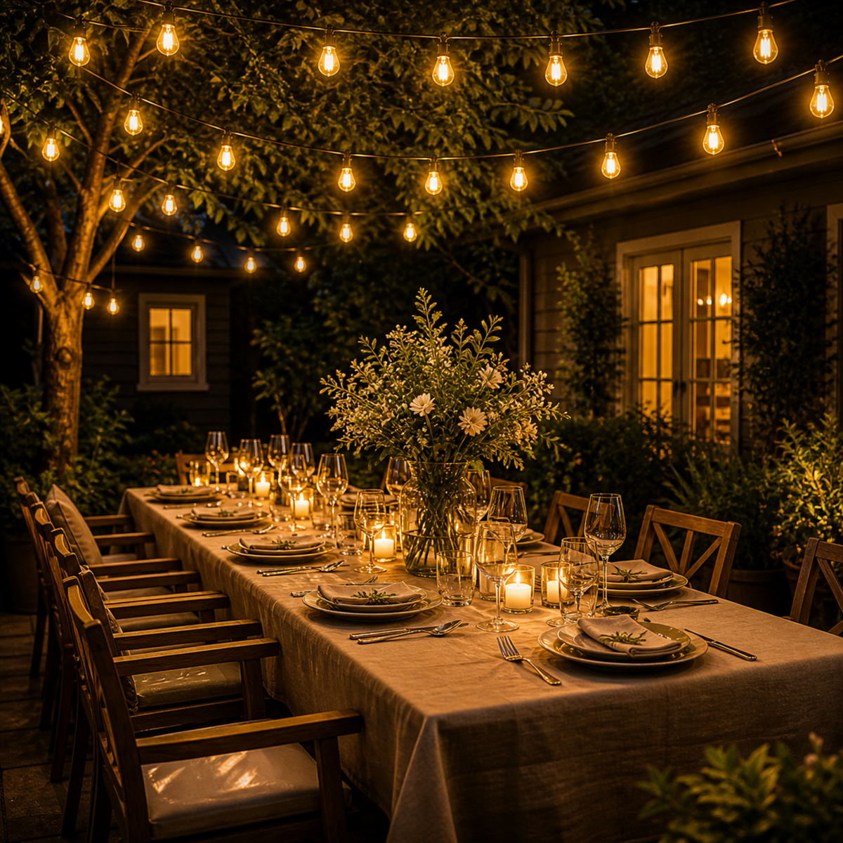 Solar LED Lichtsnoer 5-10m Outdoor Waterdicht Tuinverlichting Camping Decoratie
