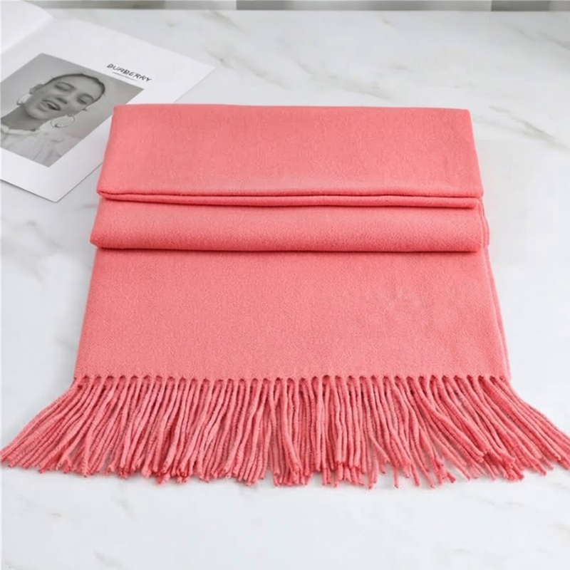 Wollen Sjaal met Franjes - Zachte Warmte voor Herfst en Winter in 9 Kleuren voor Elegante Uitstraling