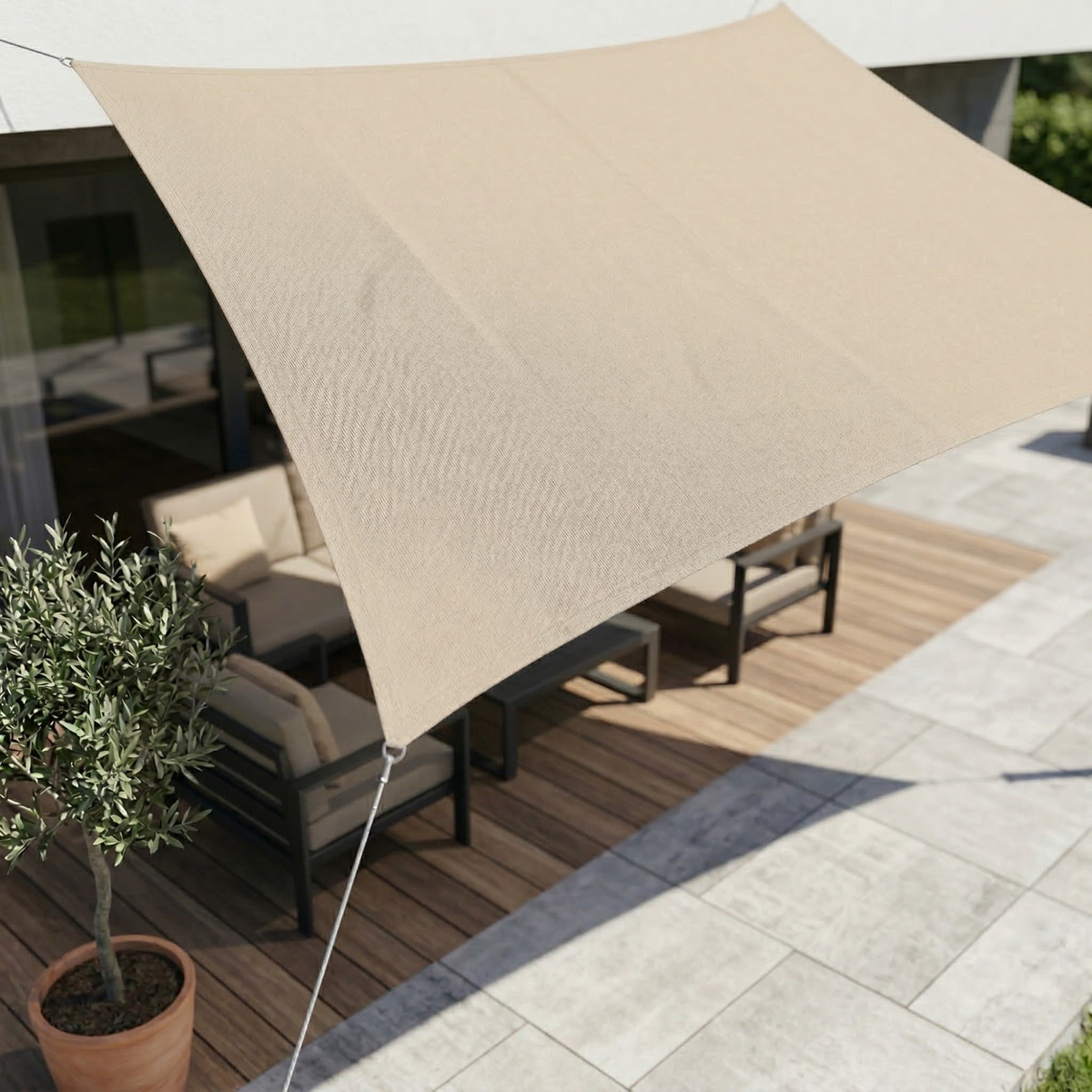 Schaduwdoek Balkon Klein Waterdicht Zonwering UV-Bescherming
