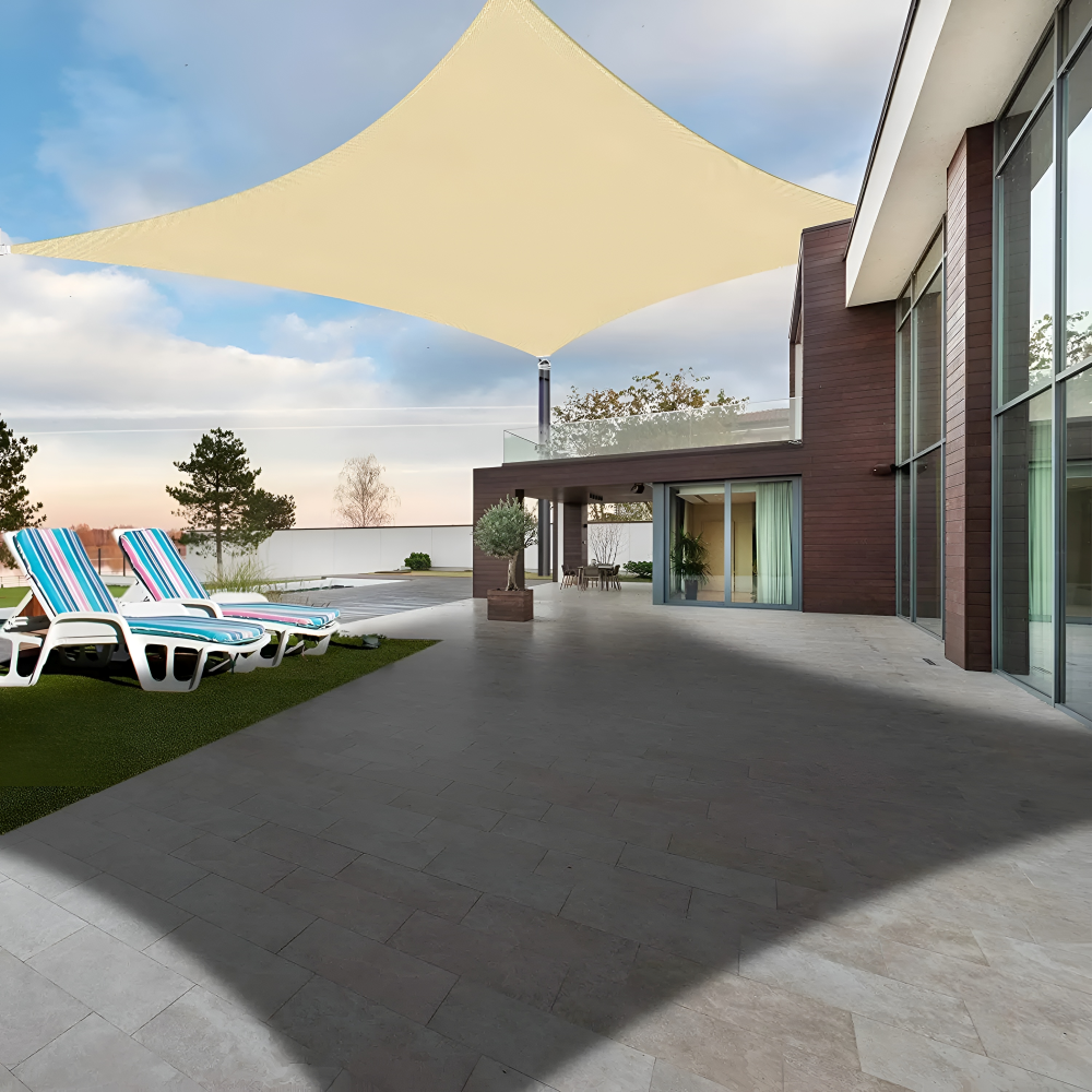 Waterdicht Rechthoekig Schaduwdoek UV-Bescherming Terras Tuin Balkon