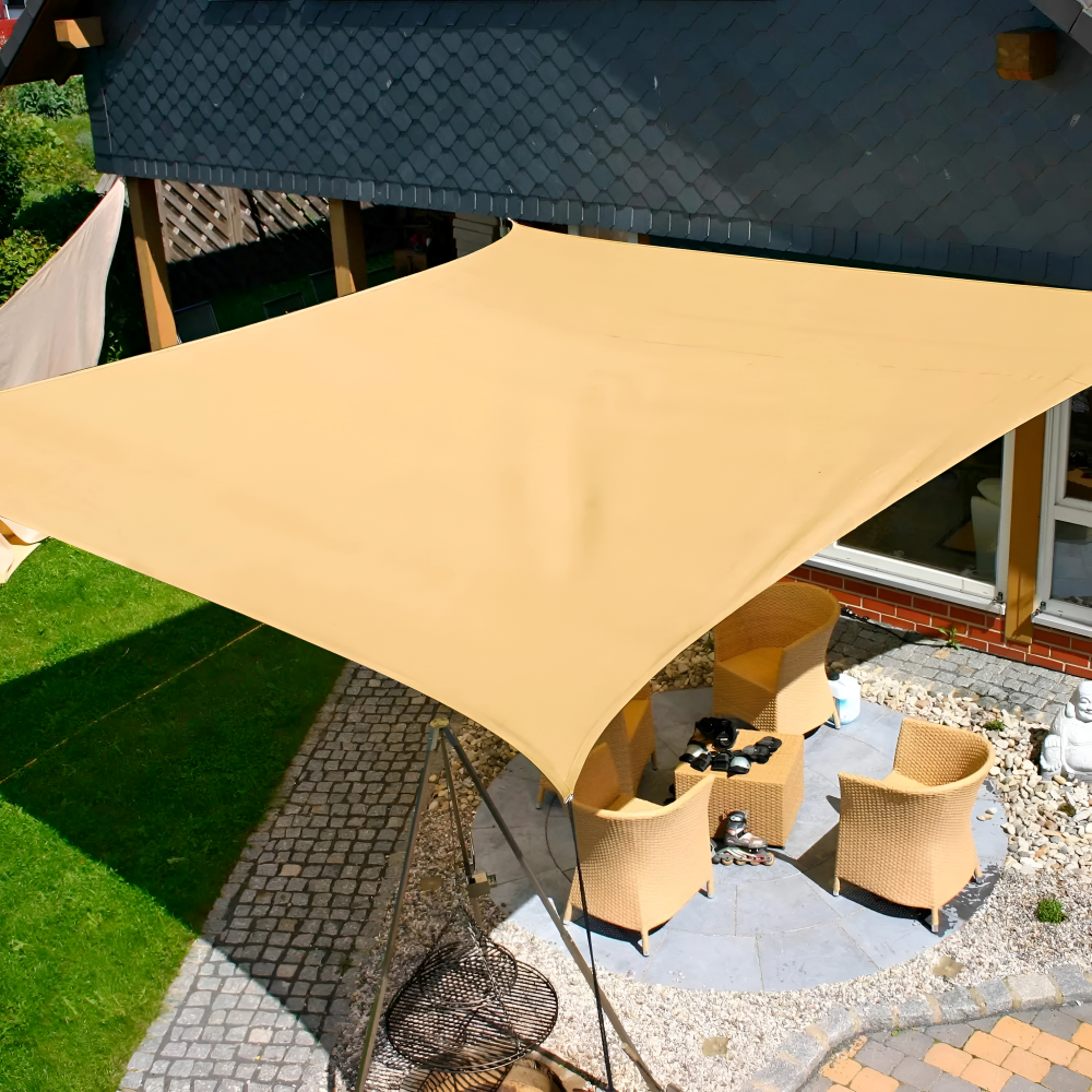 Waterdicht Rechthoekig Schaduwdoek UV-Bescherming Terras Tuin Balkon