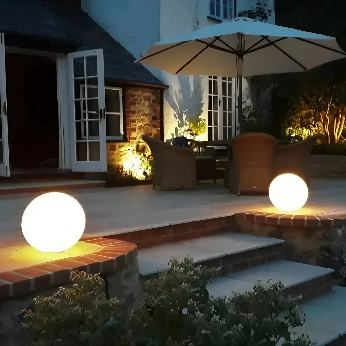Weerbestendige Tuinbol LED-Lamp - Draadloos Oplaadbaar Sfeerverlichting voor Tuin Terras - Waterdicht Buitenlamp met Kleurwisselaar