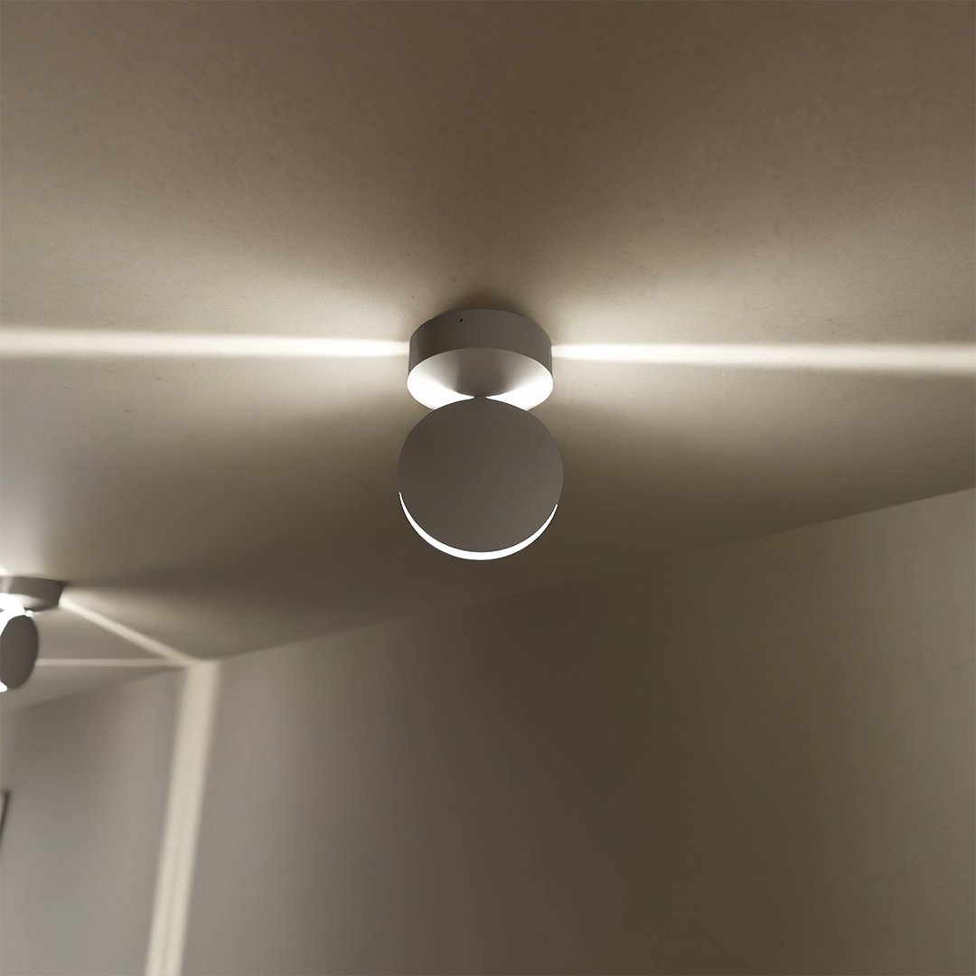 LED Wandlamp 360° Draaibaar Vierkant Lichteffect Warmwit Mat Aluminium Modern Design Wandverlichting