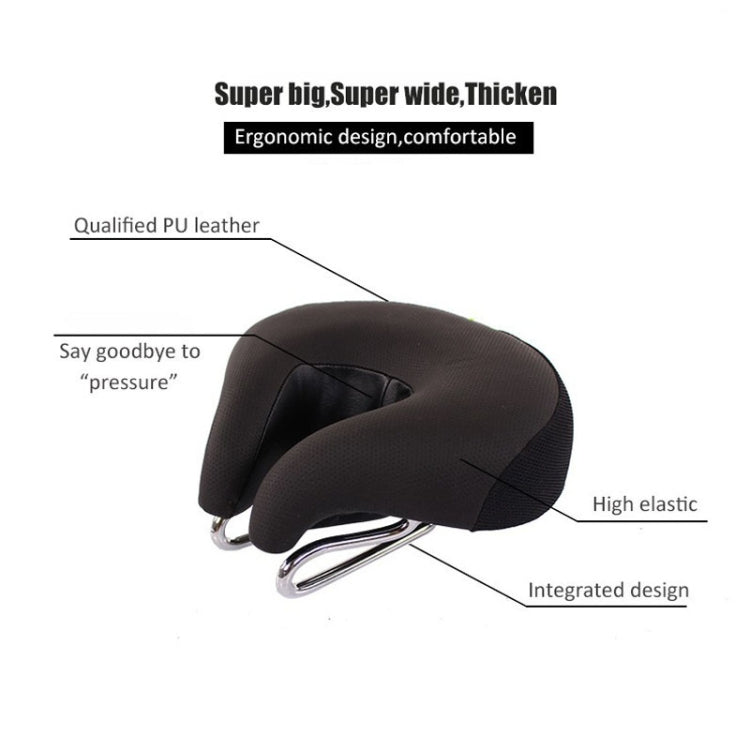 Ergonomisch Fietszadel zonder Neus met Zachte Vulling voor Mountainbike - Drukverlagend Sportfietszadel met Extra Comfort voor Heren en Dames