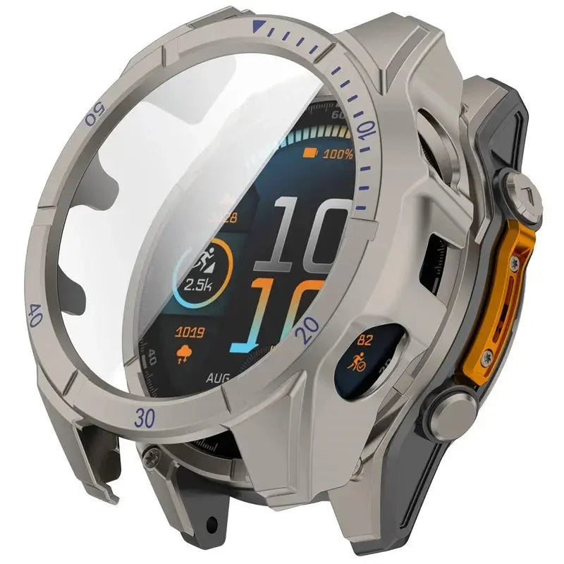 Beschermhoes voor Smartwatch met Gehard Glas Scherm Bescherming 51mm 47mm 43mm Zwart Transparant Horloge