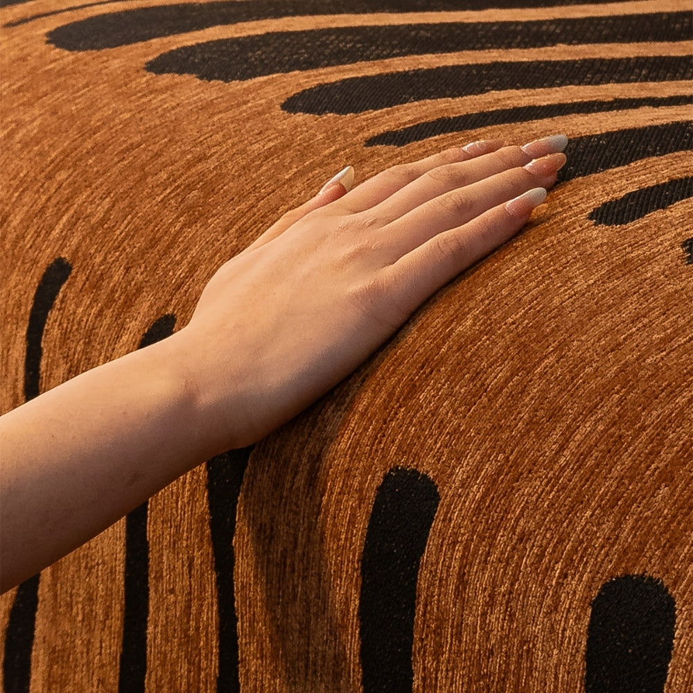 Chenille Bankhoes met Tribal Geometrisch Patroon - Beschermende Sofacover voor 2-3 Persoons Banken en Fauteuils