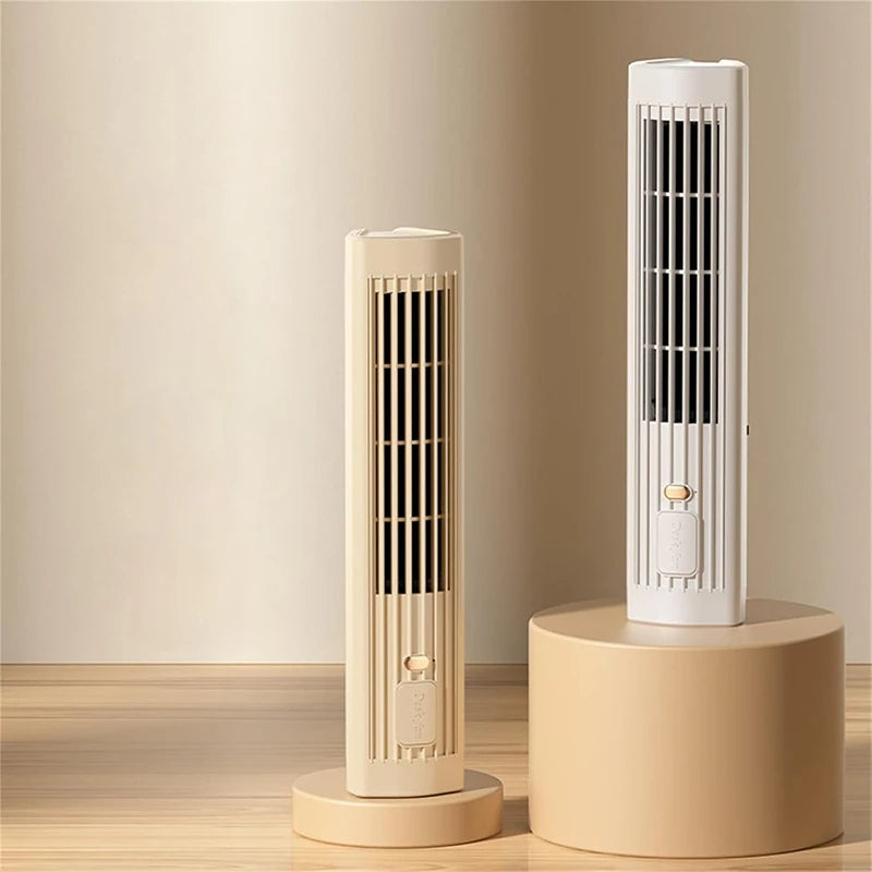 Draagbare USB-Ventilator - 5W Vermogen - Drie Snelheden - Oplaadbare Batterij - Compact Draadloos Ontwerp voor Thuis en Kantoor