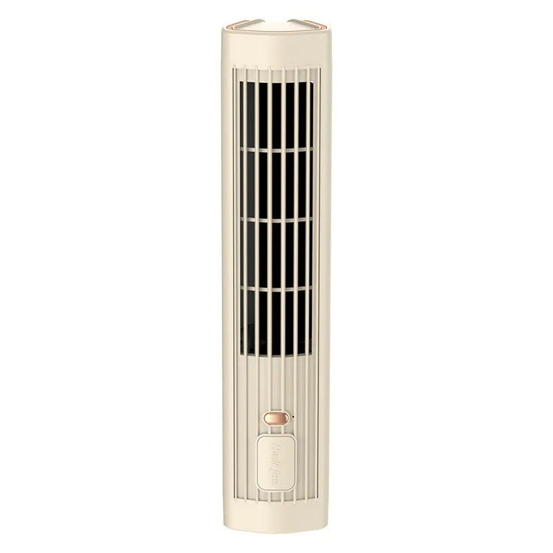 Draagbare USB-Ventilator - 5W Vermogen - Drie Snelheden - Oplaadbare Batterij - Compact Draadloos Ontwerp voor Thuis en Kantoor