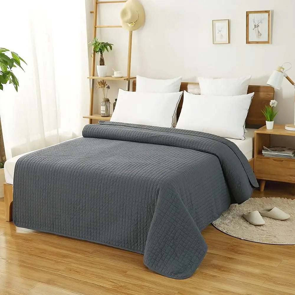 Bedsprei 240×260 cm | Zacht Gewatteerd Polyester | Licht & Comfortabel