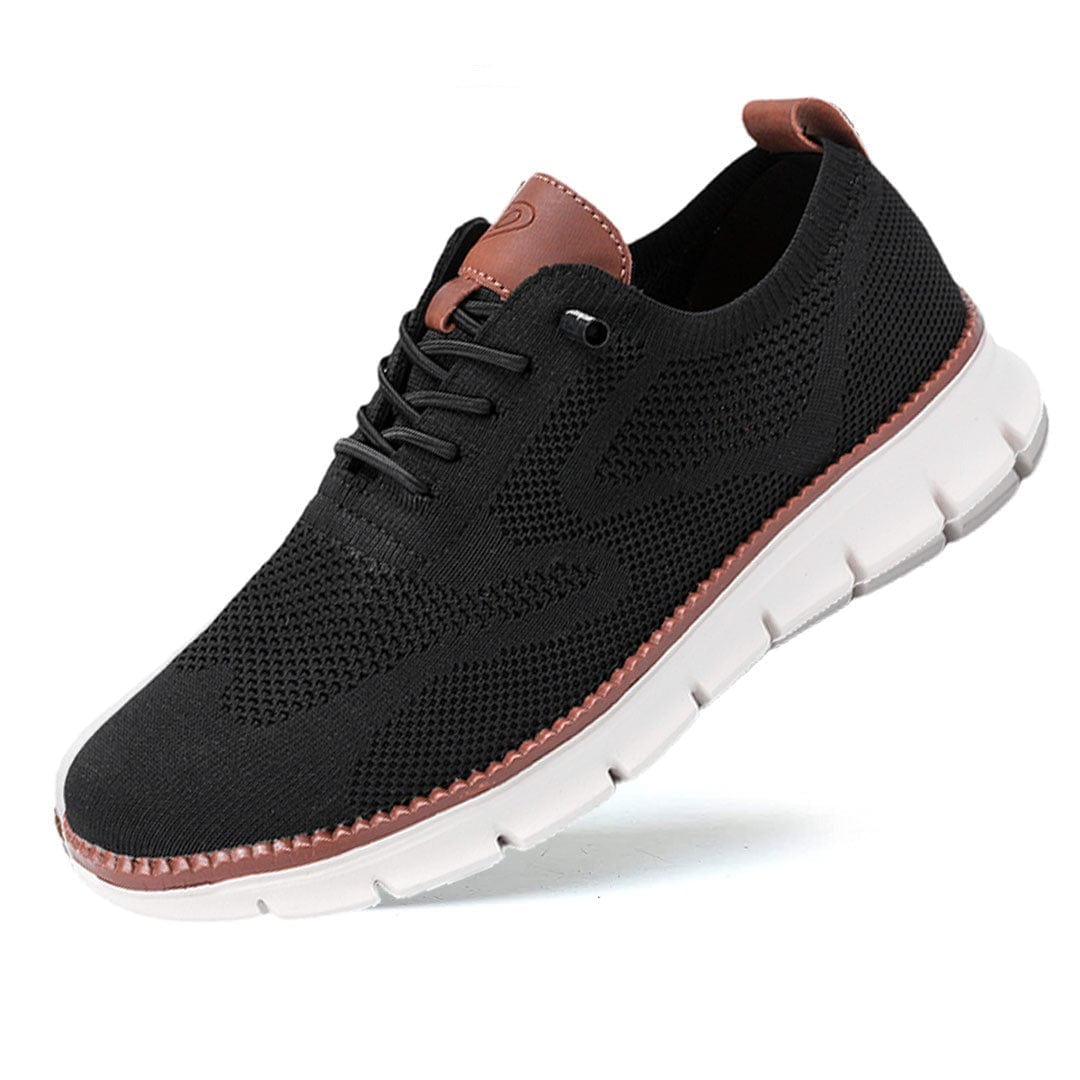 Herenschoenen Elias Comfortabel Veganistisch Leer Ergonomisch Ademend Licht Casual Elegant Zwart Olijf Bruin