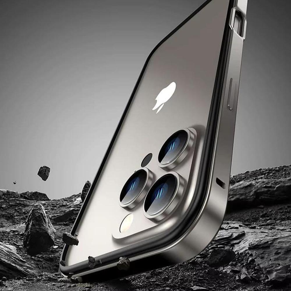 Ultralichte Aluminium Bumper Frame voor iPhone - Plat Randloos Design met Camerabeschermer en Stevige Bescherming