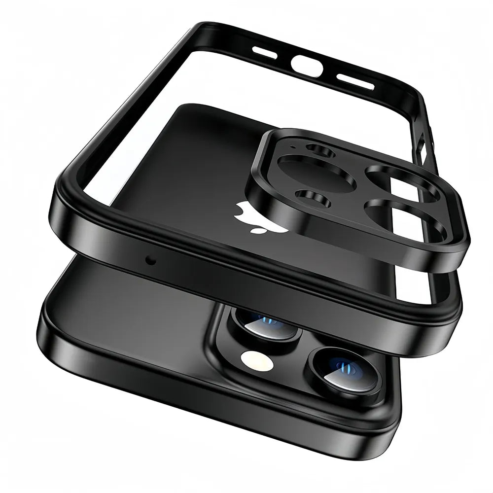 Ultralichte Aluminium Bumper Frame voor iPhone - Plat Randloos Design met Camerabeschermer en Stevige Bescherming
