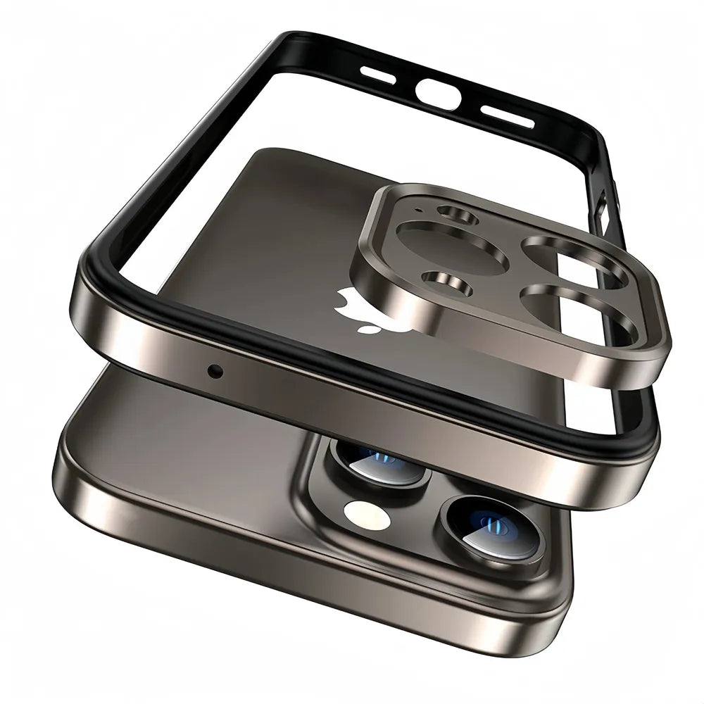 Ultralichte Aluminium Bumper Frame voor iPhone - Plat Randloos Design met Camerabeschermer en Stevige Bescherming