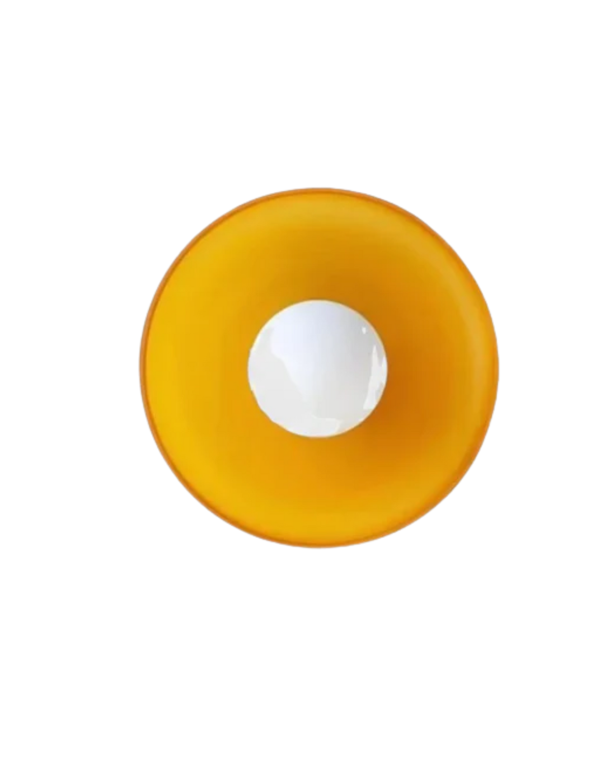 Moderne ronde plafondlamp van glas en ijzer - minimalistische designlamp voor woonkamer en slaapkamer met warme lichtkleur