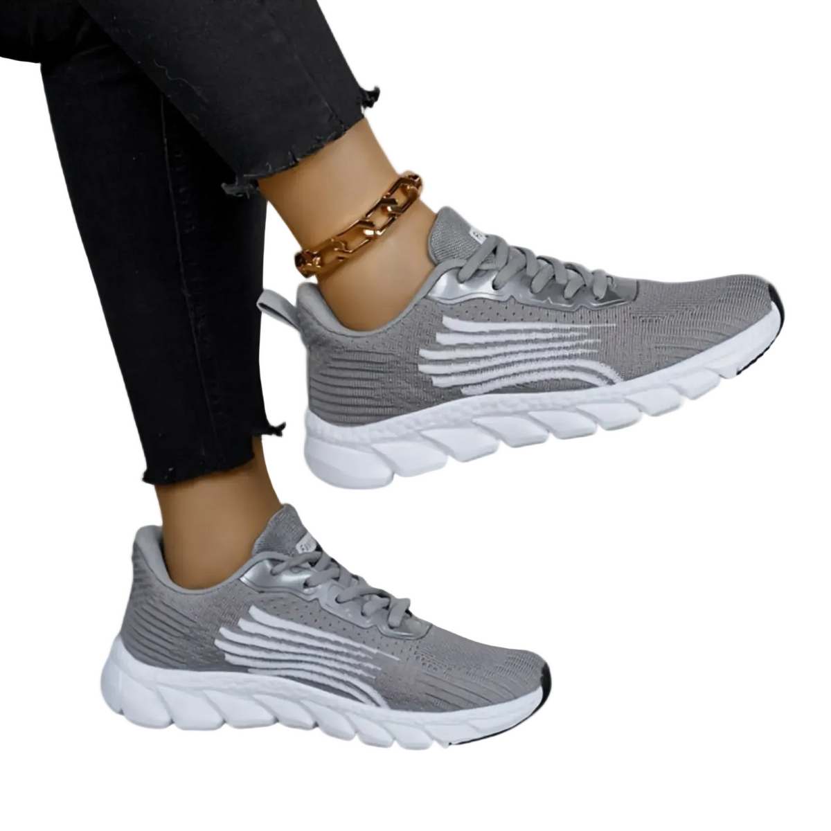 Sportieve Dames Sneakers met Luchtig Mesh en Schokdempende Zool voor Wandelen Hardlopen Fitness en Dagelijks Gebruik