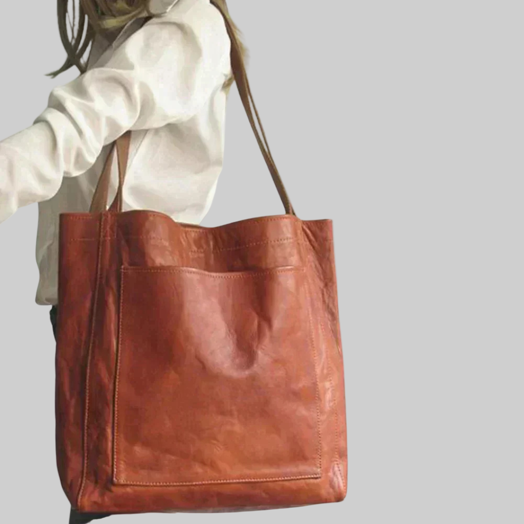 Handtas Dames Kunstleer Zwart Bruin met Vakken Werk Vrije Tijd Elegante Schoudertas Organizer Dagelijks