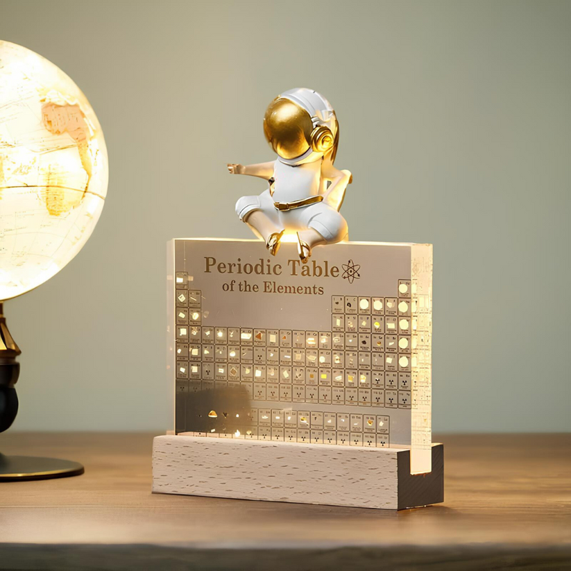 3D Periodieke Tabel met 83 Echte Elementen - Verlichte Display in Acryl voor Wetenschap & Educatie