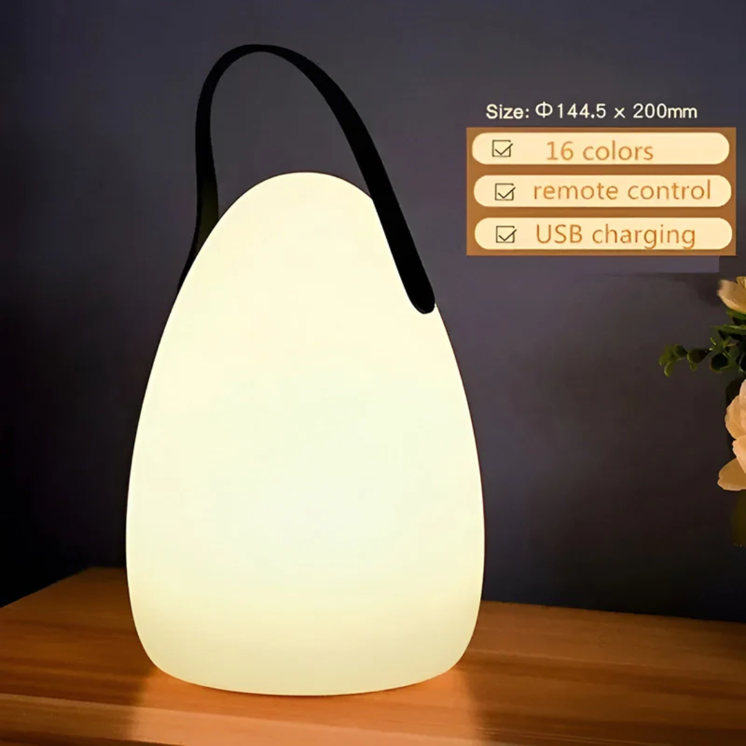 Draadloze Oplaadbare Tafellamp Waterdicht LED 16 Kleuren met Afstandsbediening voor Binnen en Buiten