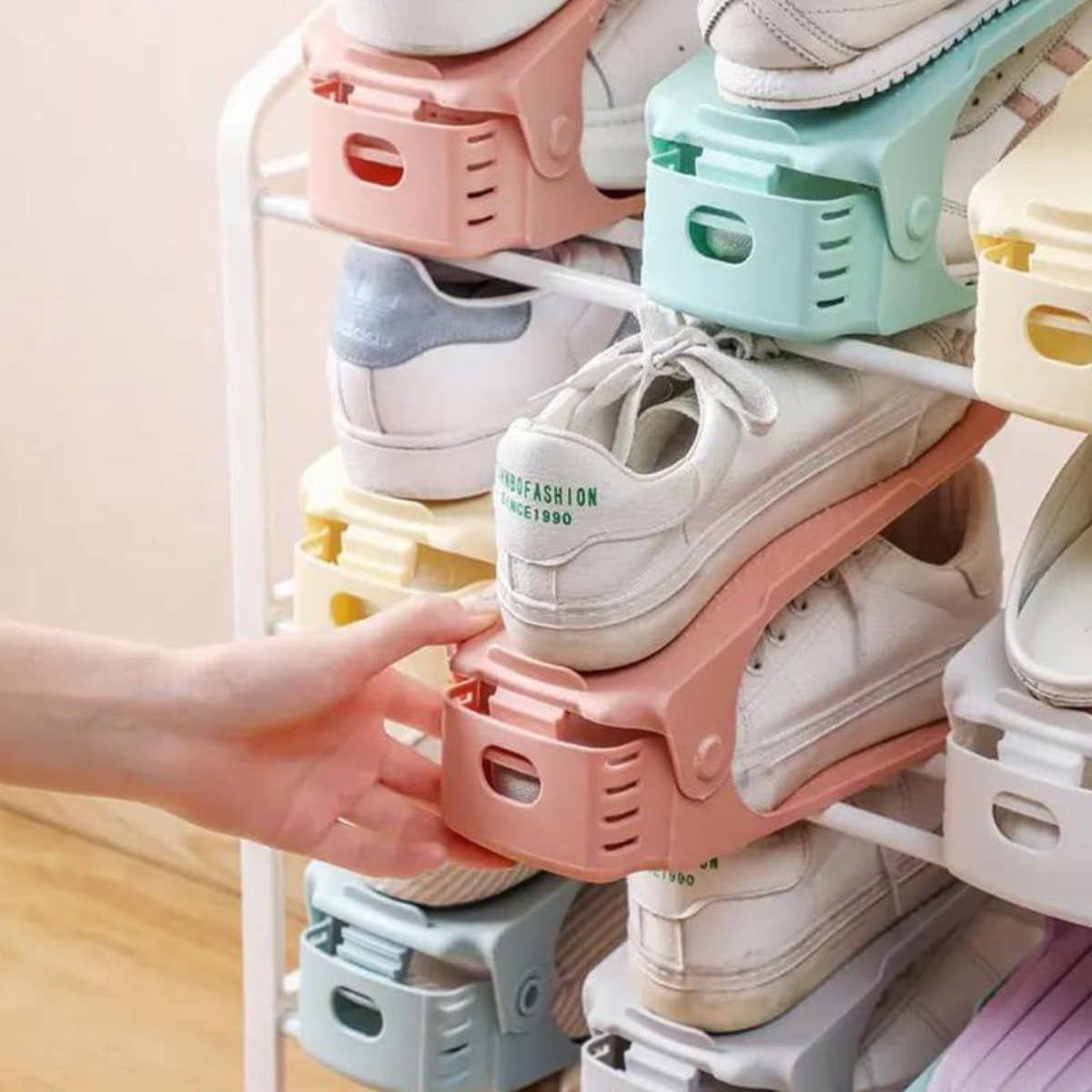 Schoenenrek - Ruimtebesparend Organizer voor Alle Schoentypes - Verstelbaar en Antislip