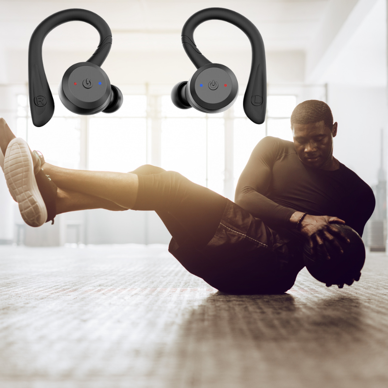 Draadloze Sport Oordopjes - 20 Uur Speeltijd, IPX7 Waterdicht, Bluetooth 5.0 voor Zwemmen & Fitness
