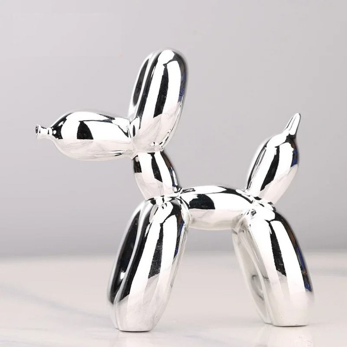 Ballon Hond Beeld Modern Kunst Resin Decoratie Sculptuur Metallic