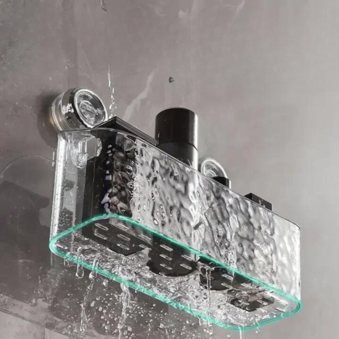 Opbergmand met Zuignappen - Badkamer Organizer Zonder Boren voor Douche en Keuken