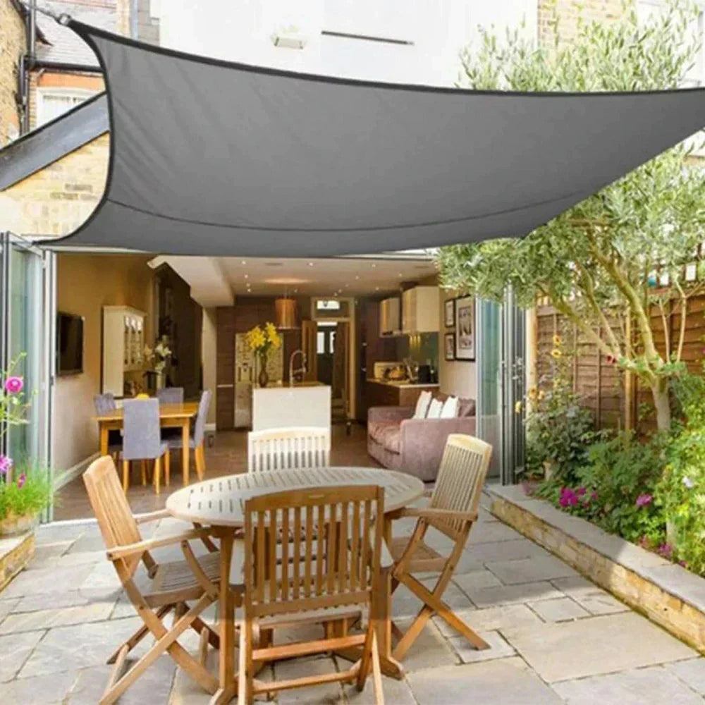 UV-werend Schaduwdoek - Driehoek & Vierkant voor Tuin Terras Balkon - Waterdicht Zonwering Zeil met Montageset