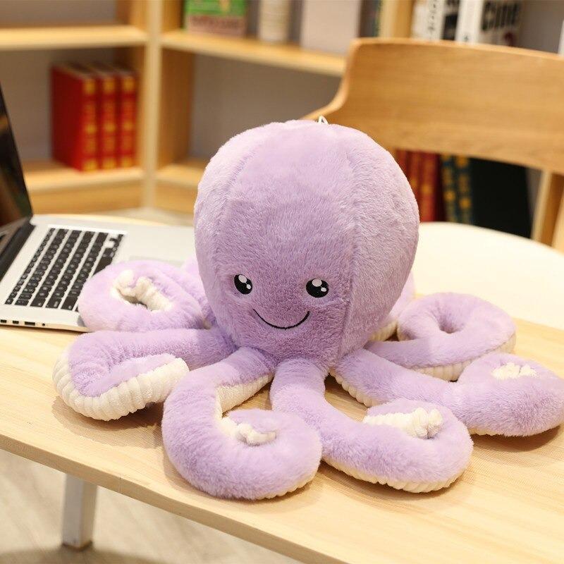 Zachte Octopus Knuffel XXL - Pluche Decoratiekussen 40-80cm - Kinderkamer Speelgoed Decoratie Cadeau
