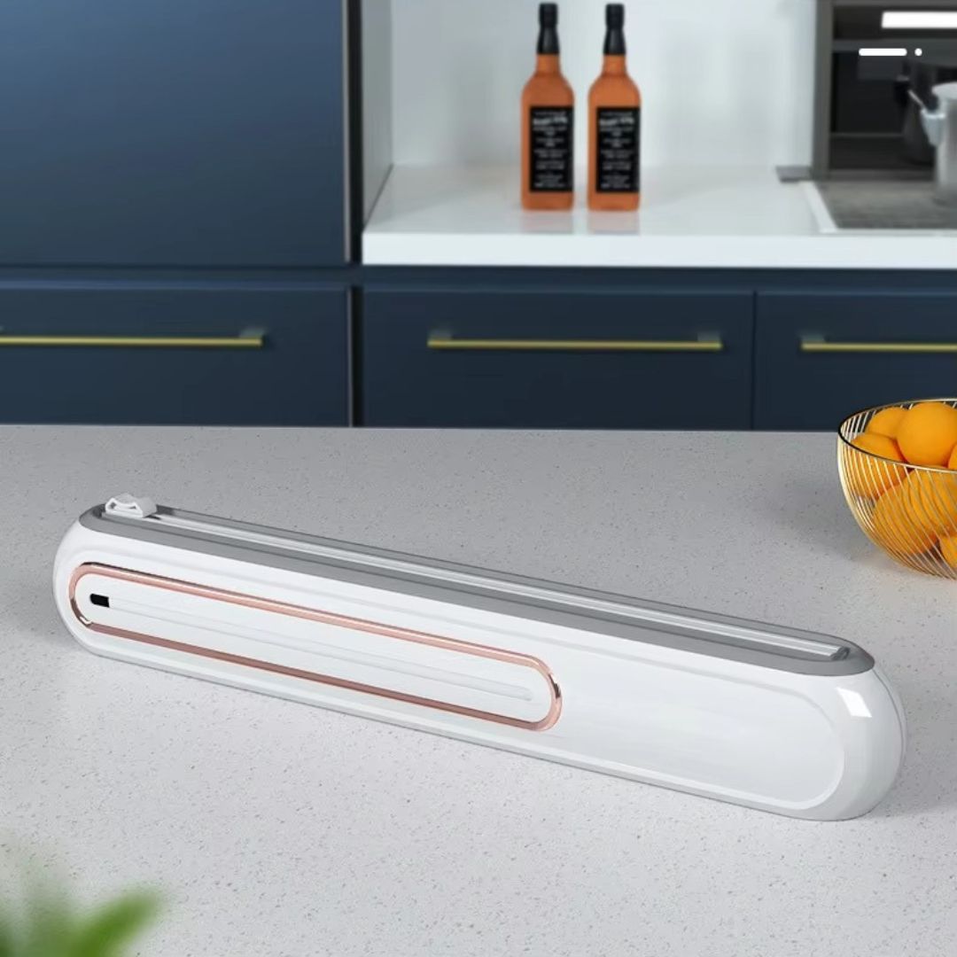 Magnetische Foliedispenser voor Keuken - Compact met Geïntegreerde Snijder - BPA-vrij Kunststof