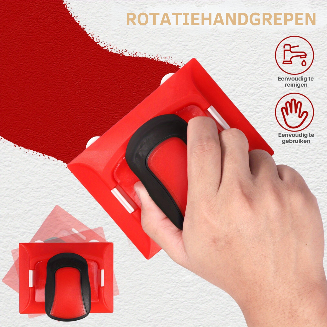 Schilderrandengids met Rolsysteem - Professionele Schildertool voor Strakke, Rechte Lijnen zonder Schilderstape | Multifunctionele Verfrandgeleider voor Plafonds, Muren, Plinten & Kozijnen