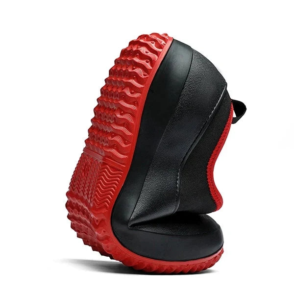 Waterdichte Werkschoenen Instapper Antislip Zwart Blauw Rood Dames Heren Unisex Veiligheidsschoenen Werkkleding