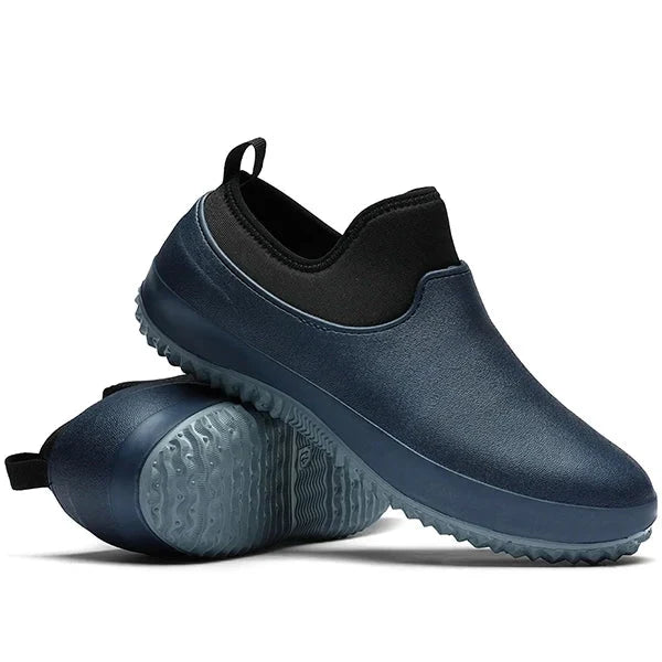 Waterdichte Werkschoenen Instapper Antislip Zwart Blauw Rood Dames Heren Unisex Veiligheidsschoenen Werkkleding