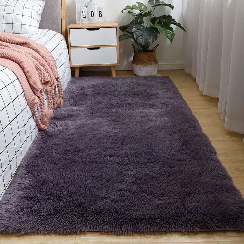 Zacht Hoogpolig Vloerkleed voor Woonkamer Slaapkamer Lounge Modern Decoratief Wollig Tapijt Antislip