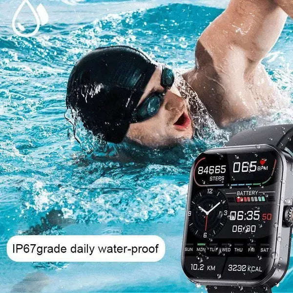 Slimme Multifunctionele Sporthorloge met Hartslagmeter en Slaaptracking - Zwart/Roze - Waterdicht Fitness Horloge voor Actieve Levensstijl
