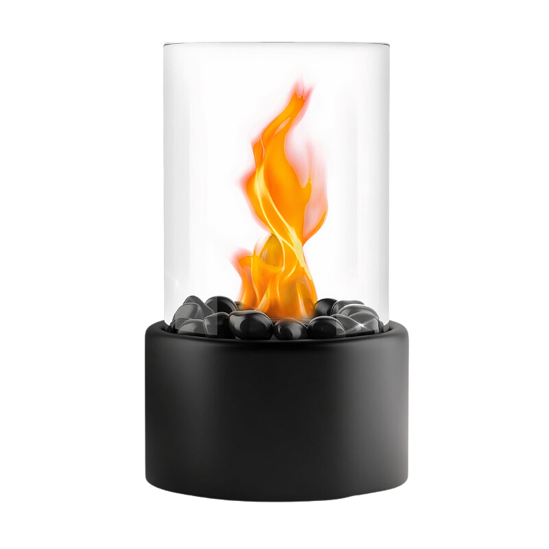 Olielamp met Veilige Vlam Zwart 27×16 cm - Klassiek Design Sfeervolle Avonden Tuinverlichting Terras