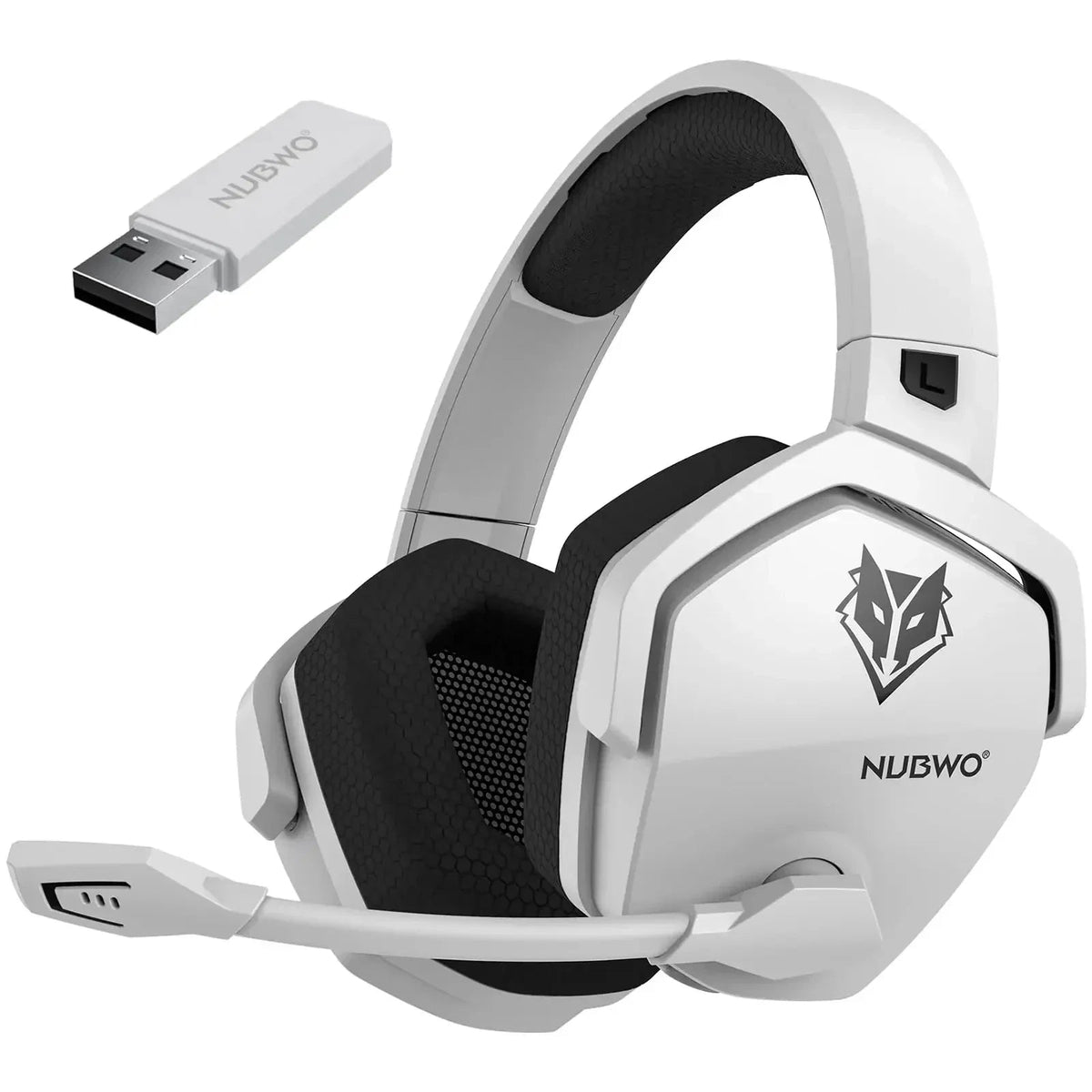 Draadloze Gaming Headset 40mm Driver Ruisonderdrukking 100 Uur Accuduur Comfortabel Over-Ear Design PC Console