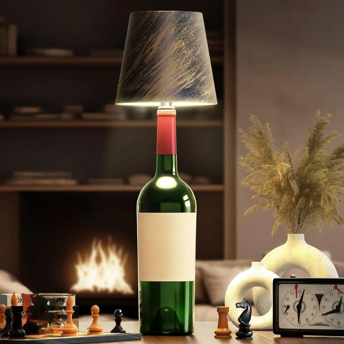 Draadloze Tafellamp met Touch Bediening Dimbaar USB Oplaadbaar Sfeerverlichting Nachtlampje voor Binnen en Buiten