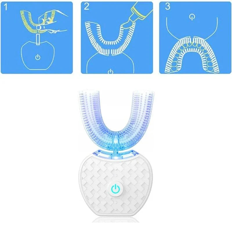 Ultrasone Tandenbleek Tandenborstel met Whitening Functie - Professionele Poetsresultaten