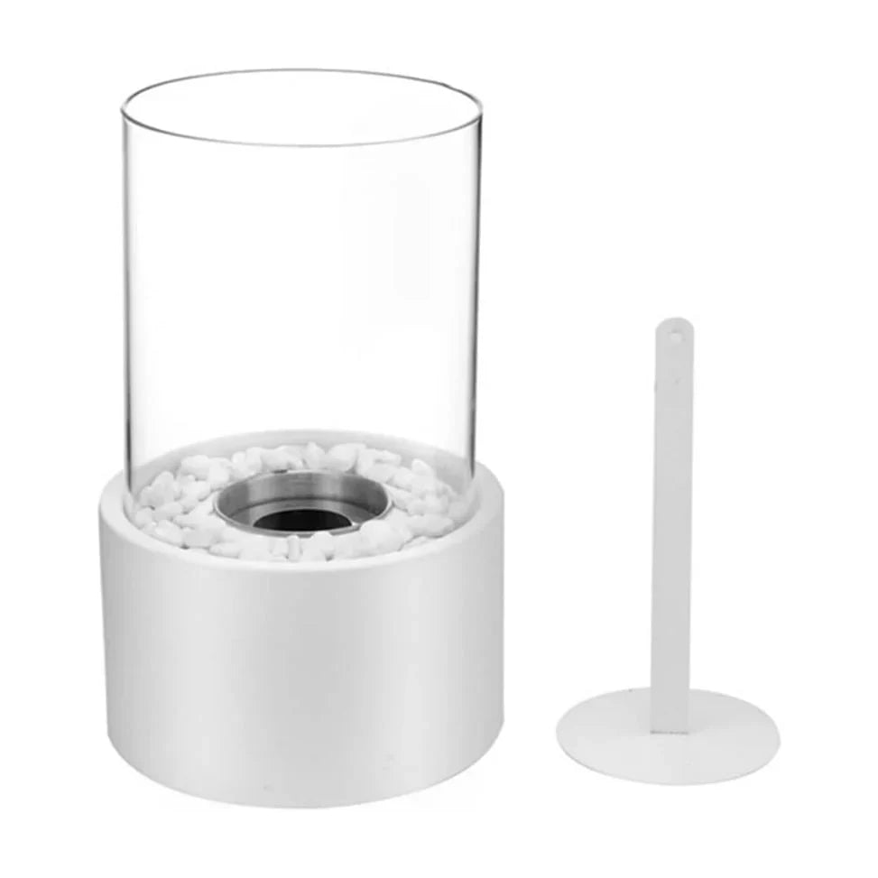 Olielamp met Open Vlam Glas Zwart Wit Tafellamp Sfeerverlichting Klassiek Design Woonkamer Restaurant