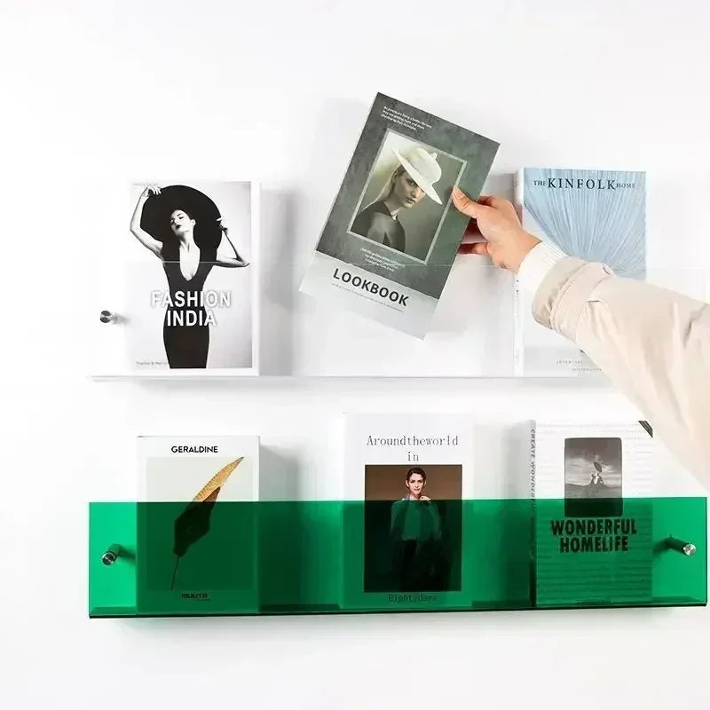 Platenrek Wand Zwevend PVC 40 50 80 cm Transparant LP Vinyl Display Muurmontage Modern