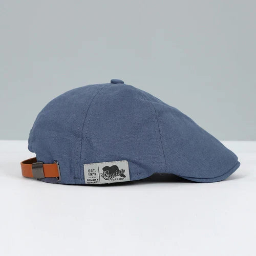 Verstelbare Katoenen Platte Pet voor Heren Lichtgewicht Ademend Klassiek Casual Hoofddeksel Retro Stijl