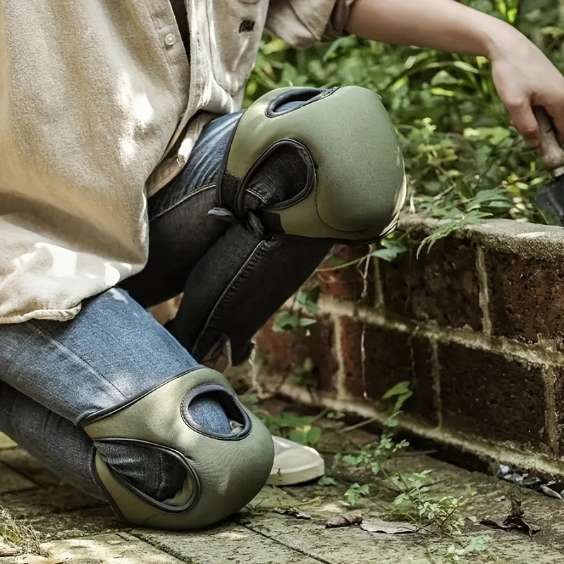 Ergonomische Kniebeschermers Set voor Tuin Klussen Vloerwerk met Verstelbare Riemen Comfortabel Knielen
