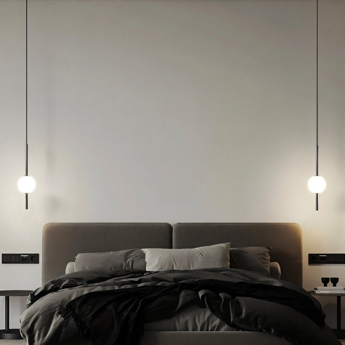 Moderne Hanglamp van Glas & Metaal - Scandinavisch Design (1 of 2 Lichtpunten)